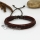 genuine leather woven multi layer drawstring wrap bracelets