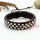 genuine leather woven wristbands adjustable drawstring rainbow bracelets unisex