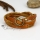 genuine leathersnap three layer triple layer snap wrap bracelets