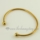 gold plated bangles bracelets fit for large hole charms beads