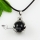 hand ball agate amethys jade rose quartz glass opal semi precious stone necklaces pendants