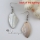hat shape patchwork seawater rainbow abalone white oyster shell mother of pearl dangle earrings