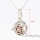 heart ball metal volcanic stone essential oil necklace girls locket engravable lockets aroma pendants openwork necklaces