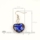 heart flower lampwork murano glass earrings jewelry