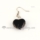 heart flower lampwork murano glass earrings jewelry