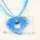 heart foil lampwork murano glass necklaces pendants jewelry