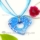 heart foil lampwork murano glass necklaces pendants jewelry
