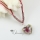heart glitter flowers inside murano lampwork glass venetian necklaces pendants