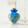 heart glitter murano glass luminous handmade murano glass perfume bottle for necklace small urn for necklace pendant for ashes