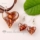 heart glitter venetian murano glass pendants and earrings jewelry