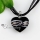 heart glitter with lines swirled pattern lampwork murano italian venetian handmade glass necklaces pendants