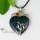 heart love valentine's day semi precious stone rose quartz agate necklaces pendants