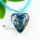 heart swirled glitter lampwork murano italian venetian handmade glass necklaces pendants