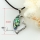 heart valentine's day rainbow abalone sea shell mother of pearl rhinestone pendants for necklaces