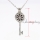 key flower metal volcanic stone locket pendant diffuser necklaces for essential oils gold chain locket oil diffusing jewelry necklaces