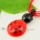 ladybug lampwork murano glass necklaces pendants jewelry
