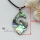 leaf patchwork seawater rainbow abalone shell mother of pearl necklaces pendants