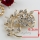 leaf rhinestone scarf brooch pin jewelry