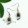 leaf round rose quartz tiger's-eye jade amethyst agate natural semi precious stone birthstone dangle earrings