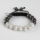 macrame armband hematite rhinestone disco ball pave beads bracelets jewelry