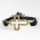 macrame armband sideways cross rhinestone bracelets jewelry