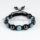 macrame disco ball pave hematite beads armband bracelets jewelry