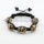 macrame glitter murano glass oval beads bracelets jewellery