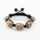 macrame glitter murano glass oval beads bracelets jewellery