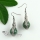 mermaid ball amethyst jade rose quartz agate tiger's-eye natural semi precious stone birthstone dangle earrings