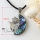 moon flower rainbow abalone seashell mother of pearl oyster sea shell rhinestone pendants for necklaces