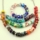 multicolour lampwork glass beads for fit charms bracelets