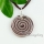 murano glass pendants round silver foil swirled lampwork necklaces with pendants