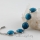 new round semi precious stone agate turquoise bracelets jewelry