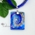 oblong glitter swirled pattern silver foil lampwork murano italian venetian handmade glass necklaces pendants
