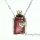 oblong luminous diffuser necklace aromatherapy jewelry necklace diffuser pendant bottle charm necklace