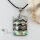 oblong patchwork sea water rainbow abalone penguin black oyster shell mother of pearl necklaces pendants
