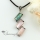 oblong rainbow pink yellow oyster abalone shell abalone mother of pearl rhinestone necklaces pendants