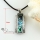 oblong triangle rainbow abalone sea shell mother of pearl sea necklaces pendants