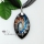 olive glitter swirled pattern silver foil lampwork murano italian venetian handmade glass necklaces pendants