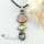 oval olive teardrop rainbow abalone pink oyster yellow oyster white oyster shell pendants for necklaces