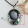 oval patchwork sea water rainbow abalone black oyster shell mother of pearl necklaces pendants