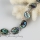oval seawater rainbow abalone shell mother of pearl toggle charms bracelets