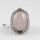 oval semi precious stone natural rose quartz tiger's-eye amethyst finger rings jewelry