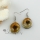 oval yellow oyster shell dangle earrings cheap china jewelry fashion jewelry