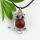 owl ball turn agate jade semi precious stone necklaces pendants
