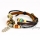owl flower charms for jewelry making wholesale leather cuff bracelet womens charm bracelets mens black leather bracelet genuine leather dangle