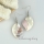oyster sea shell round oval heart teardrop patchwork dangle earrings mother of pearl jewelry