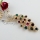 peacock colorful rhinestone scarf brooch pin jewelry