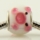 pig murano glass large hole beads for fit charms bracelets