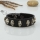 punk skull genuine leather wristbands bracelets